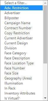 Advertiser Restrictions Filters