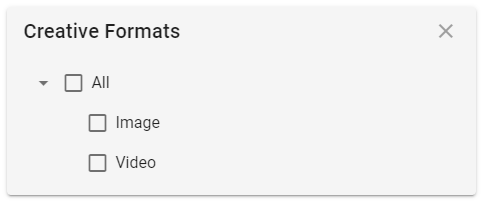 Screen Creative Formats Screen Creative Formats