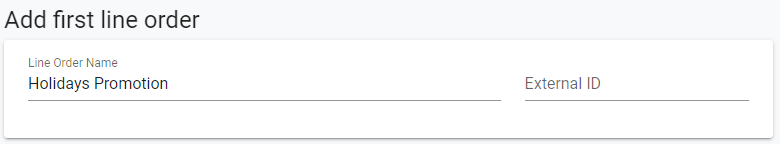 Line Orders Line Orders