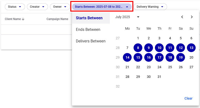 Creation Date Creation Date