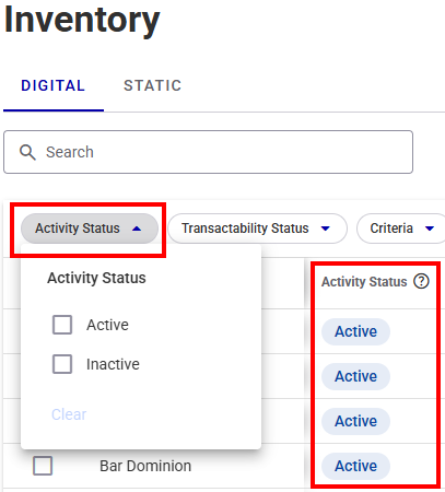 Filter by programmatic status Filter by programmatic status