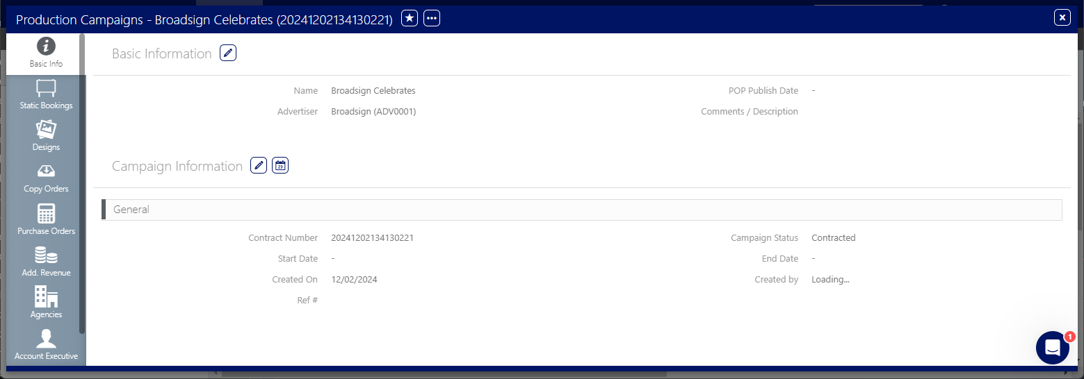 Campaign record Campaign record